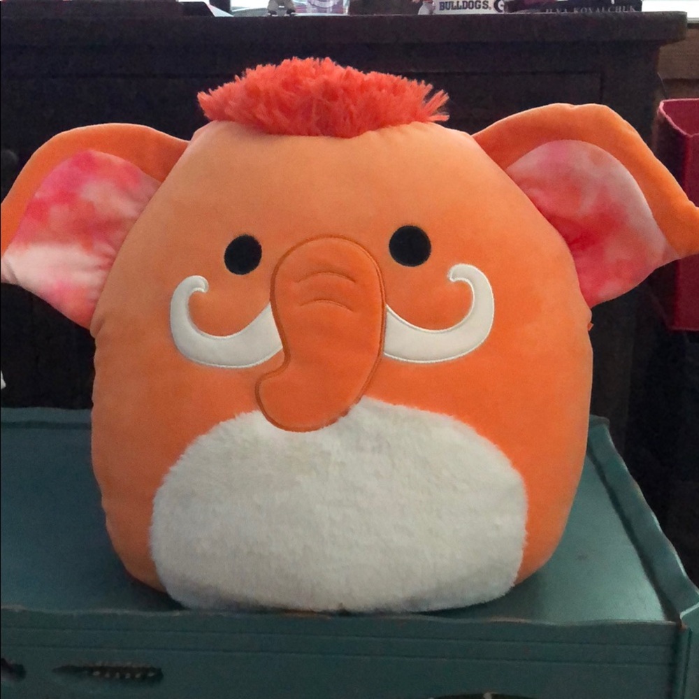 RARE SQUISHMALLOWS WILBIE the Orange Wooly Mammoth Squishmallow-16 inch
